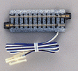 Straight Roadbed Power Feeder (Terminal) Track Section - Unitrack -- 2-7/16"  62mm
