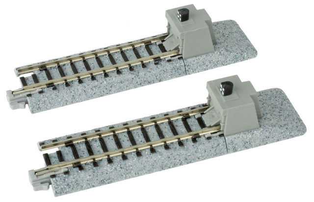 Straight Roadbed Bumper Track Section - Unitrack -- A Style - 2-7/16"  62mm pkg(2)