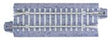 Straight Roadbed Track Section - Concrete Ties - Unitrack -- 2-7/16"  12.4cm pkg(4)