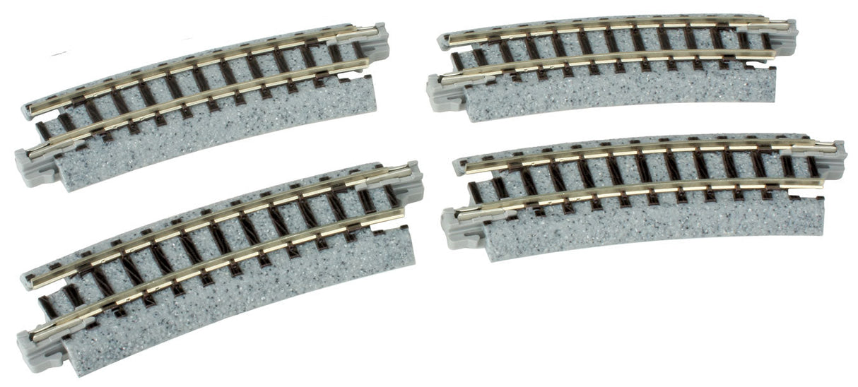 Unitrack -- Curved Track 9.75" Radius 15-Degree pkg(4)