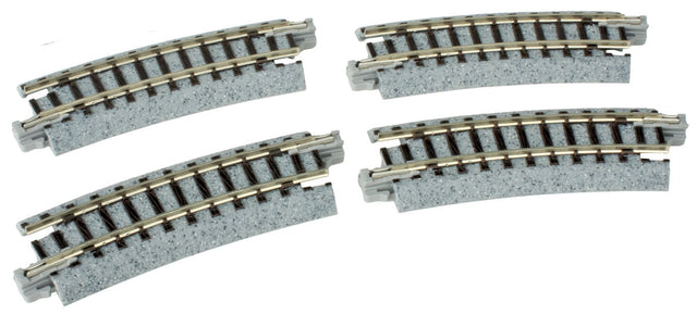 Unitrack -- Curved Track 9.75" Radius 15-Degree pkg(4)