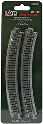Curved Roadbed Track Section - Unitrack -- 30-Degree, 13-3/4"  348mm Radius pkg(4)