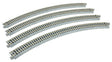 Curved Roadbed Track Section - Unitrack -- 45-Degree, 13-3/4"  348mm Radius pkg(4)