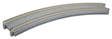 CT Double Track Superelevated Curve Track -- Radius 45 degrees, 15"/19" (381mm/414mm) pkg(2)