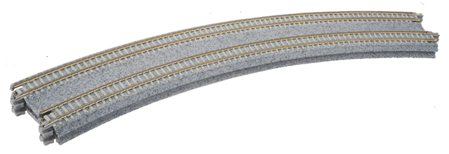 CT Double Track Superelevated Curve Track -- Radius 45 degrees, 15"/19" (381mm/414mm) pkg(2)