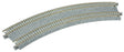 Unitrack CT Double-Track Superelevated Curve Easment -- 1 Each Left & Right, 22.5 Degrees, 11/12-3/8"  28.2/31.5cm Radius