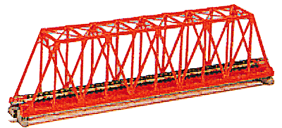 Single-Truss Bridge - 248mm  9-3/4" -- Red