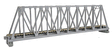 Single-Truss Bridge - 248mm  9-3/4" -- Silver