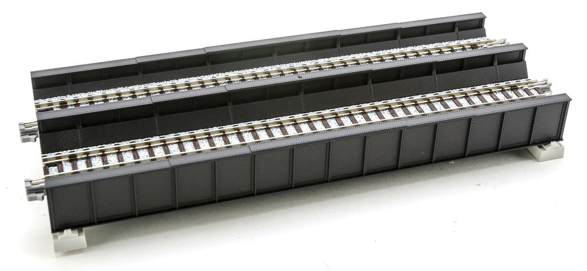 Double-Track Plate Girder Bridge -- 7-13/32" 186mm (black)