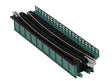 Single-Track Curved Deck-Girder Bridge, Code 80 Track - Assembled - Unitrack -- 17-5/8" 448mm Radius, 15 Degrees (green)