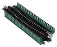 Single-Track Curved Deck-Girder Bridge, Code 80 Track - Assembled - Unitrack -- 19"  481mm Radius, 15 Degrees (green)