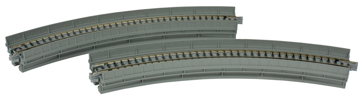 Single-Track Viaduct -- Curved R249 - 45 (R 9-13/16" - 45) pkg(2)