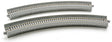 Single-Track Viaduct -- Curved R315 - 45 (R 12-3/8" - 45) pkg(2)