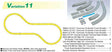 V11 Double Track Set - Unitrack -- Concrete Ties, Requires 2 Power Packs (Sold Separately)