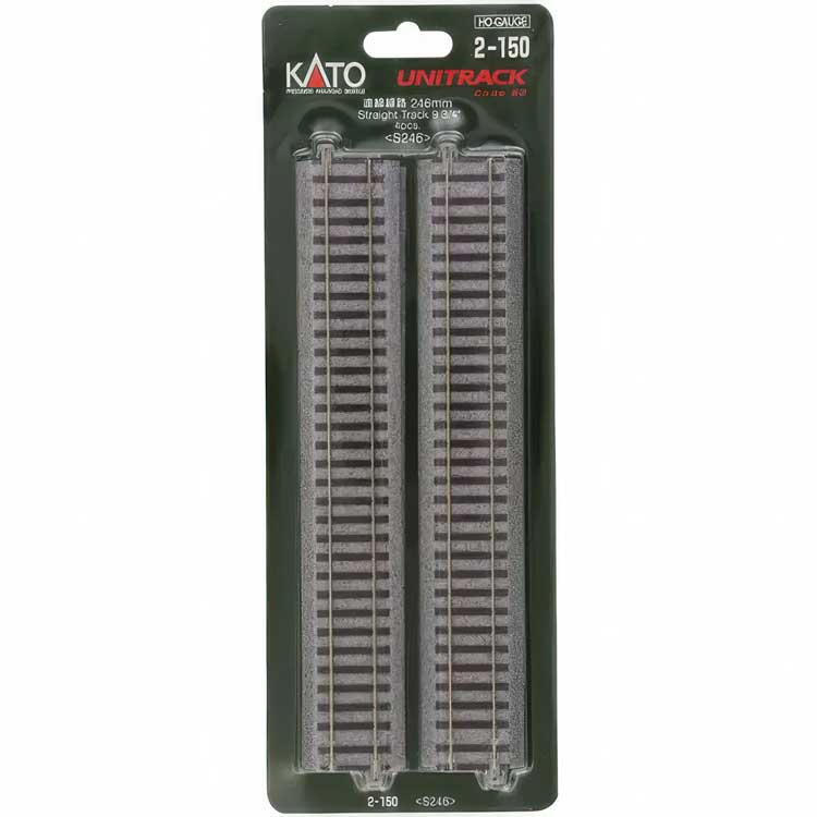 Straight Roadbed Track Section - Unitrack -- 9-3/4"  246mm pkg(4)-2