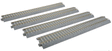 Straight Track w/Concrete Ties - Unitrack -- 9-3/4"  246mm pkg(4)