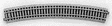 Curved Roadbed Track Section - Unitrack -- 22.5 Degree Section, 28-3/4"  730mm Radius pkg(4)