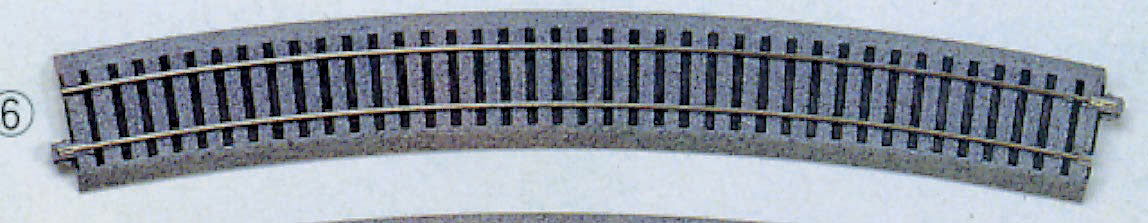 Unitrack - Curved Sections; 22.5 Degree Radius pkg(4) -- 31-1/8"  790mm-2
