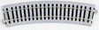 Curved Roadbed Track Section - Unitrack -- 222.5 Degree Sections, 16-7/8"  430mm  Radius pkg(4)
