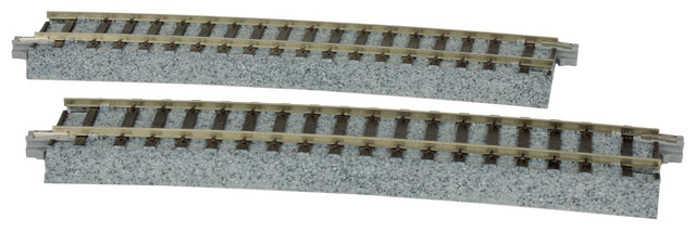 Curved Track - 2 Pieces -- Right 867mm (34-1/8") 10-Degree