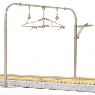 Double Track Catenary Poles -- Arched pkg(10)