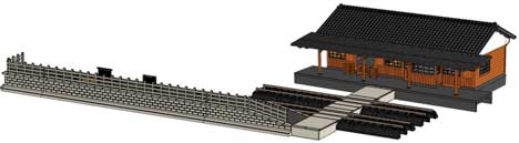 Local Line Small Station Building -- Assembled