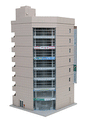 Broadcast Building -- Kit - Gray - 5 x 4-1/2 x 8-3/4"  12.7 x 11.4 x 22.2cm-1