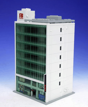 Boutique & Office Building/Kouwa Bookstore -- Kit - White - 5 x 4-1/2 x 8-3/4"  12.7 x 11.4 x 22.2cm-1