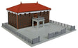 City Hall Building -- Assembled - Brown - 8 x 6-1/2 x 3"  20.3 x 16.5  7.6cm