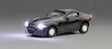 Sports Car with Just Plug(TM) Lighting - Assembled -- Black