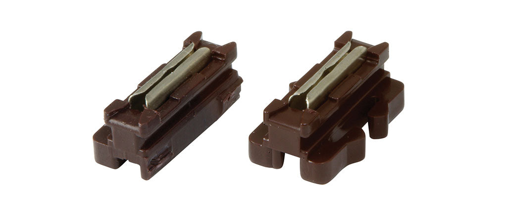 1/2 (One-Sided) Unijoiner - Unitrack -- Brown pkg(20) - Fits No. 4 Electric Turnout Only
