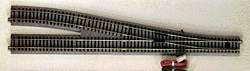 Unitrack - Powered Turnout -- #6 Right Hand - 19-3/8"  492mm; 34-1/8"  867mm Radius