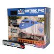 Amtrak P42 Superliner Starter Set - Standard DC -- Amtrak #161 (50th Phase I) Viewliner Baggage, 2 Superliners, Unitrack Oval,