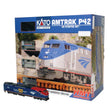 Amtrak P42 Superliner Starter Set - Standard DC -- Amtrak #108 (50th PhaseVI) Viewliner Baggage, 2 Superliners, Unitrack Oval,