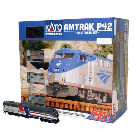 Amtrak P42 Superliner Starter Set - Standard DC -- Amtrak #160 (50th Phase III) Viewliner Bag, 2 Superliner, Unitrack Oval, Pac