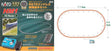 HM1 Basic Oval Set with Power Pack SX - Unitrack -- 4-1/2 x 7-3/4' Setup Size - 26-3/8"  67cm Radius Curves