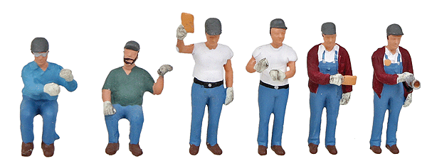 Railroad Day/Night Yard Crew -- pkg(6)