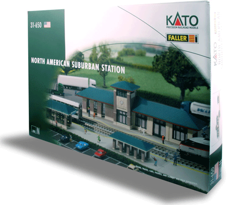 North American Suburban Station -- Kit - 9-11/16 x 3"  24.6 x 7.6cm-1