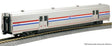 Viewliner II Baggage Car - Ready to Run -- Amtrak #61024 (Phase III Heritage; silver, blue, white, red)