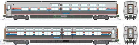 Viewliner II Sleeper - Ready to Run -- Amtrak #62518 Susquehanna River (Phase III silver; red, white, blue)
