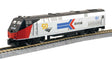 GE P42 Genesis - Sound, DCC, Working Ditch Lights -- Amtrak #161 (50th Anniversary Scheme, Phase I; silver, red, black, blue)