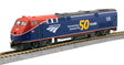 GE P42 Genesis - Sound, DCC, Working Ditch Lights -- Amtrak #108 (50th Anniversary, Phase VI; blue, red)