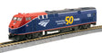 GE P42 Genesis - Standard DC -- Amtrak #108 (50th Anniversary, Phase VI; blue, red)