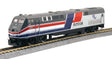GE P42 Genesis - Sound, DCC, Working Ditch Lights -- Amtrak #160 (50th Anniversary, Phase III; Hockey Stick; silver, blue, red)