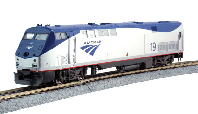 GE P42 Genesis - Sound, DCC, Working Ditch Lights -- Amtrak #17 (Phase Vb Late; silver, blue, red)