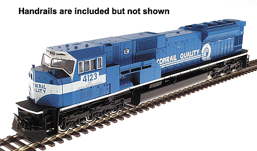 Diesel EMD SD80MAC Powered -- Conrail #4123