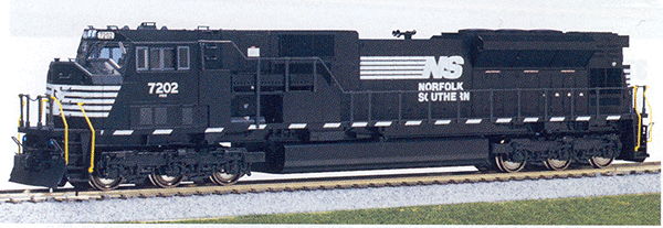 EMD SD80MAC - Standard DC -- NS #7202 (black, white)