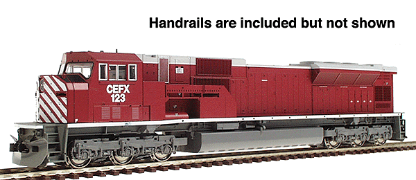 EMD SD90/43MAC - Standard DC -- CEFX Without CIT Logo #123 (maroon, gray)