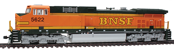 GE AC4400CW - Standard DC -- Burlington Northern Santa Fe #5622 (Heritage II, orange, black, yellow BNSF)
