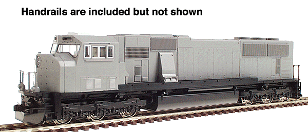 EMD SD70MAC w/Nose Headlight - Standard DC -- Undecorated